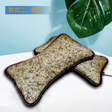 老粗布凉席全棉纯棉空调席 玉石枕头助睡眠颈椎护理按摩玉石颗粒枕夏凉降温枕垫枕帘枕巾 款式二、细砂