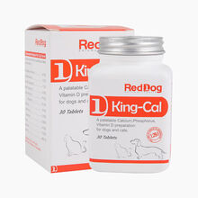 红狗钙王 狗狗钙片健骨猫咪微量元素犬猫通用营养品适口性好 红狗钙王-30片