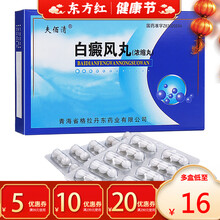 夫佰清白癜风丸浓缩丸60治疗白癫风白殿风白颠风的药内服口服专用癫疯白灵酊片驱内消斑白斑净补骨脂中药祛 1盒装