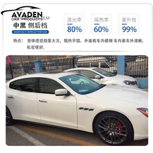 汽车贴膜隔热太阳膜车窗玻璃膜防晒防爆后档膜隐私膜全车膜 加厚中黑(宽度50公分)高隔热 2米长