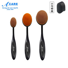 阿嚓热 牙刷型粉底刷bb霜刷不吃粉腮红刷洗脸刷子软毛初学者便携化妆刷子 小号+大号+加大号共3个 人造纤维