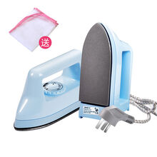 迷你小功率宿舍电熨斗出差旅游熨烫衣神器熨烫衣服机熨烫机手持式韩雀 蓝色(400W)加熨垫