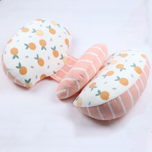 孕妇睡垫孕妇枕头护腰侧睡枕托腹睡垫抱枕U型夏季神器用品睡觉侧卧枕孕期 桃之夭夭凉席款[棉+冰丝正反2用]+月牙调节枕