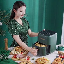 美菱 家用空气炸锅智能大容量无油烟多功能智能触屏电炸锅MZG-DZ1472  4L智能款