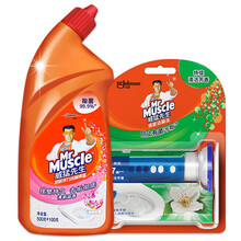 威猛先生 清新洁厕冻淡雅清香 香香子马桶芳香又清洁 双重保证卫生间清洁马桶 淡雅清新洁厕冻+洁厕啫喱璀璨花舞