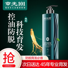 超市	
章光101瑞丝防脱洗发水育发液快速控油增发密发男生女生头发量稀少液生姜脂溢性 防掉发洗发水360g