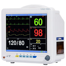 心电监护仪医用 家用多功能参数便携式24小时检测病人病房老人监测仪 标准款+锂电池+打印