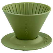 美诺思minos 手冲咖啡滤杯 食品级硅胶便携可折叠滴漏式咖啡器具 苔藓绿2人份