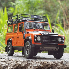 似真Alomst Real 1:18 路虎卫士110探险版 2015款越野车汽车模型 收藏送礼 橙色