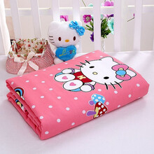 很小鹿大姨妈垫可洗女学生宿舍月经垫生理期小褥子防侧漏例假床垫隔尿垫 粉色脸猫 70*90cm(拍一送一)
