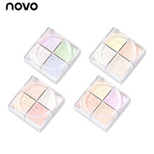 novo四宫格轻盈无痕定妆蜜粉 李佳琦定妆控油遮瑕保湿24小时散粉提亮显白 防水防汗四宫格四色闪粉 4#粉嫩气色