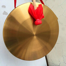 【悦宝灵】  铜锣锣鼓镲开道锣手锣锤乐器合金钢材质锣 锣直径15cm+锤