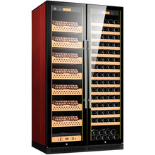 茄龙（CIGARLOONG）CL-188CW1智能恒温恒湿雪茄柜恒温红酒柜雪茄红酒两用柜 榉木雪茄红酒满配款红色