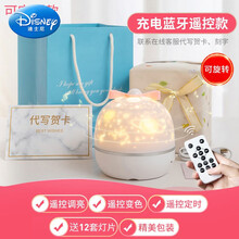 迪士尼六一儿童节音乐八音盒旋转梦幻投影灯水晶球透明圆球儿童玩具生日礼物小女孩 照片定制【梦幻蓝牙音乐款】送【12套灯片】+精美包