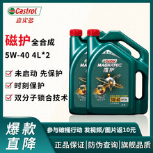 嘉实多（Castrol） 极护  磁护全合成 金嘉护半合成润滑油 机油 汽机油 新科技磁护全合成机油 5w40 4L*2