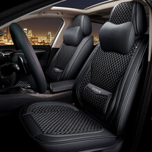 新款四季通用全包围透气冰丝汽车坐垫全包围哈弗h6座套专用2021款哈佛运动版第三代汽车坐垫 记忆版质感灰 奥迪A3 A4L A5 A6L奥迪Q3 Q5 Q7