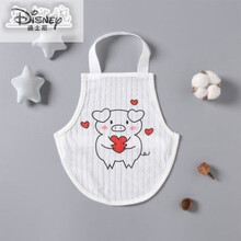 迪士尼（DISNEY）小肚兜婴儿夏季薄初生宝宝薄款护腹围新生儿童护肚子护肚脐 U19-一条装圆肚兜小猪 M码(建议0-1.5岁)