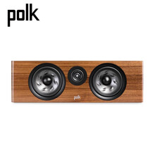 普乐之声（polk）R400 音响 音箱 家庭影院中置音响 木质HIFI高保真无源音响 一只 胡桃棕