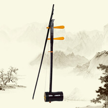 杉贝 SHANBEI 拉弦乐器  成人儿童初学 仿红木圆筒玩具二胡 装饰二胡 表演 圆筒二胡+尼龙弓+包包+