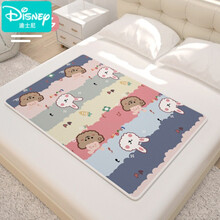 迪士尼官网新品 隔尿垫婴儿童防水隔夜可洗透气水洗夏天宝宝防尿护理保护床垫夏季 【吸水性好 柔软肤 两面可用-可爱多】 50x70cm