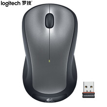 罗技（Logitech）M320 鼠标 无线鼠标 办公鼠标 对称鼠标 大手鼠标 黑色 带无线2.4G接收器