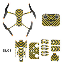 适用于大疆Air 2S贴纸Mavic机身遥控器贴膜全包围碳纤荧光防水贴无人机配件 大疆Air 2S SL01贴纸