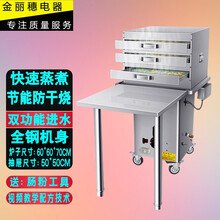 云浮石磨广东肠粉机商用抽屉式燃气地摊摆摊多功能拉肠粉节能蒸炉 套餐四/桌子款/3层(50*50)1抽1份