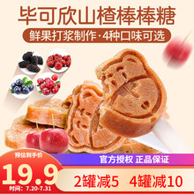 毕可欣山楂棒棒糖水果棒儿童宝宝零食1岁2岁3岁山楂条无添加 原味10支装
