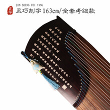 杉贝 SHANBEI 21弦小古筝便携式半筝初学者入门迷你小型古筝演奏乐器考级古筝琴抖音同款 163cm灵巧刻字考级款