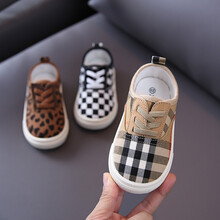 趣优猪宝宝鞋子2021新款儿童帆布鞋软底防滑学步鞋女童单鞋儿童布鞋 卡色 22码/内长13.4cm