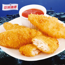 亚洲渔港 油炸小吃 深海鳕鱼条 汉堡鳕鱼排 肯徳基专用 310克10枚