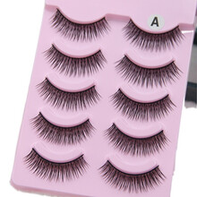拉丁舞蹈摩登舞台演出比赛用自然整合5幅假眼睫毛儿童演出假睫毛 2盒