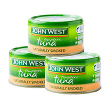 西部约翰 金枪鱼罐头 多规格 吞拿鱼泉水芒果辣味烟熏味JOHNWEST 烟熏金枪鱼罐头95g*3罐