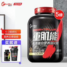汤臣倍健健乐多 重肌能增肌粉香草味5磅2270g 乳清蛋白粉营养强化增肌粉粉运动健身蛋白粉