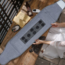 仁和 RH-Y4H盐包盐袋粗盐热敷包电加热腿部海盐艾灸艾叶艾草艾绒护腰护膝肩颈椎 绑带款赭石款 灰色