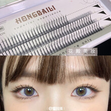 博主仙子毛网红款单簇假睫毛朵毛10mm 11mm自然c翘好看 宏佰俪A型10mm