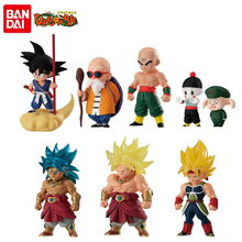万代模型手办盒蛋食玩 七龙珠ADVERGE14 小悟空 饺子迷你玩偶全整套七龙珠手办摆件礼物 全套7款8个人物 高约6cm