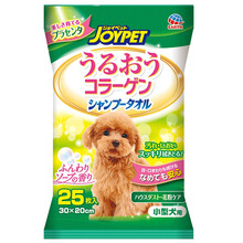 日本进口joypet宠物湿毛巾 犬猫宠物狗狗猫咪毛发清洁养护用品 美容清洁香波湿巾25枚（小型犬用）