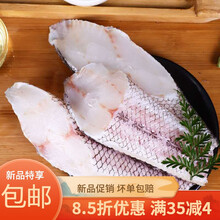 深海鳕鱼片精选大段冷冻鳕鱼中段真空包装 尾段(无冰衣) 买6斤加2斤【批发专享】