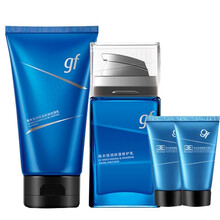 高夫（gf）男士洗面奶套装恒润保湿肌源尊享套盒乳控油补水保湿护肤 恒润洁面+修护乳+强肤洁面30g两