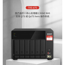 TVS-675-8G 高八核心 2.5GbE 企业级办公大容量网络数据存储NAS私有云 TVS-675+西数红盘(4T*3)