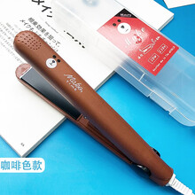 O.BVEN 迷你小型卷发棒小夹板直发卷发器两用卷发棒不伤发烫发器懒人刘海蓬松宿舍可用送礼品 咖啡色