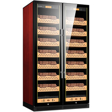 富客（FUKE） FK-188CW1变频智能双门大容量一体恒温恒湿雪茄柜恒温红酒柜 红色 榉木裸养款