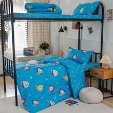 艺被被褥套装全套被褥六件套床上用品大学生开学宿舍被子床垫褥子枕头床上六件套0.9米1.2米床整套入学 保卫萝卜蓝 0.9米春秋六件套【三件套+3斤棉花被+褥+枕头】