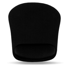 宜适酷(EXCO)记忆棉护腕鼠标垫 大号 办公桌垫电脑手托腕托 黑色MSP0525