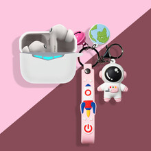 奴玛尼适用EDIFIER/漫步者GM3真无线蓝牙耳机保护套双耳降噪入耳式GM3耳机套gm3硅胶软壳防 漫步者GM3耳机套(白套+粉色太空人挂件)