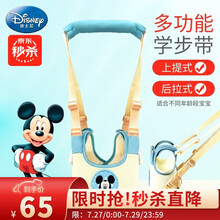 迪士尼(Disney) 婴儿学步带宝宝学走路夏季透气儿童小孩防走失牵引绳安全防勒背带 升级款-米奇青绿