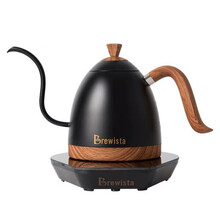 brewista手冲壶 现货顺丰智能控温手冲咖啡壶家用水壶泡茶bonavita温控壶 哑光黑-咨询享优惠