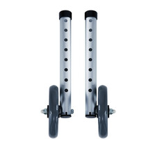 助行器配件脚轮轮子脚垫坐浴板助步器行走器带轮带座拐杖 铝合金脚轮一对