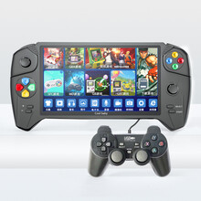 酷孩psp游戏机7.0大屏掌上游戏机GBA掌机fc怀旧款老式可下载可外接双人摇杆掌上游戏机 RS-08大屏掌机16G+32G单手柄